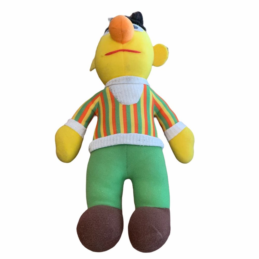 Vintage 1985 Sesame Street Bert Plush Doll 10PE